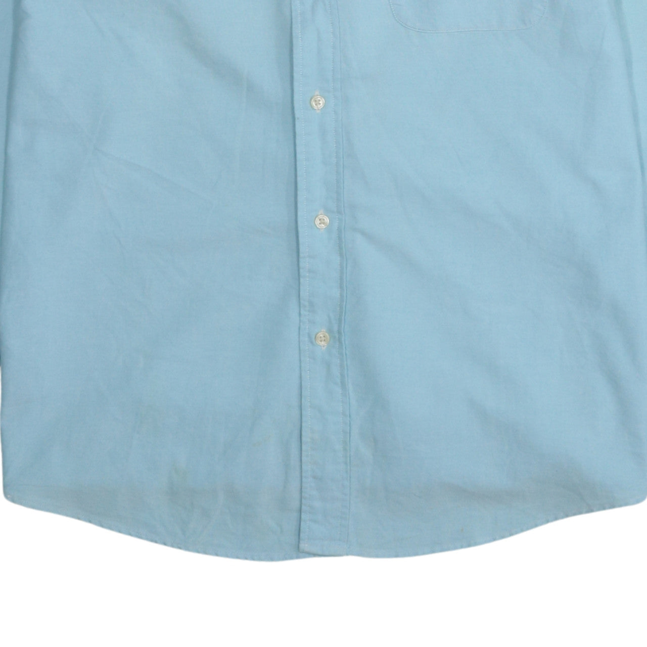 Tommy Hilfiger Men's Blue Button-Down Cotton Casual Shirt M