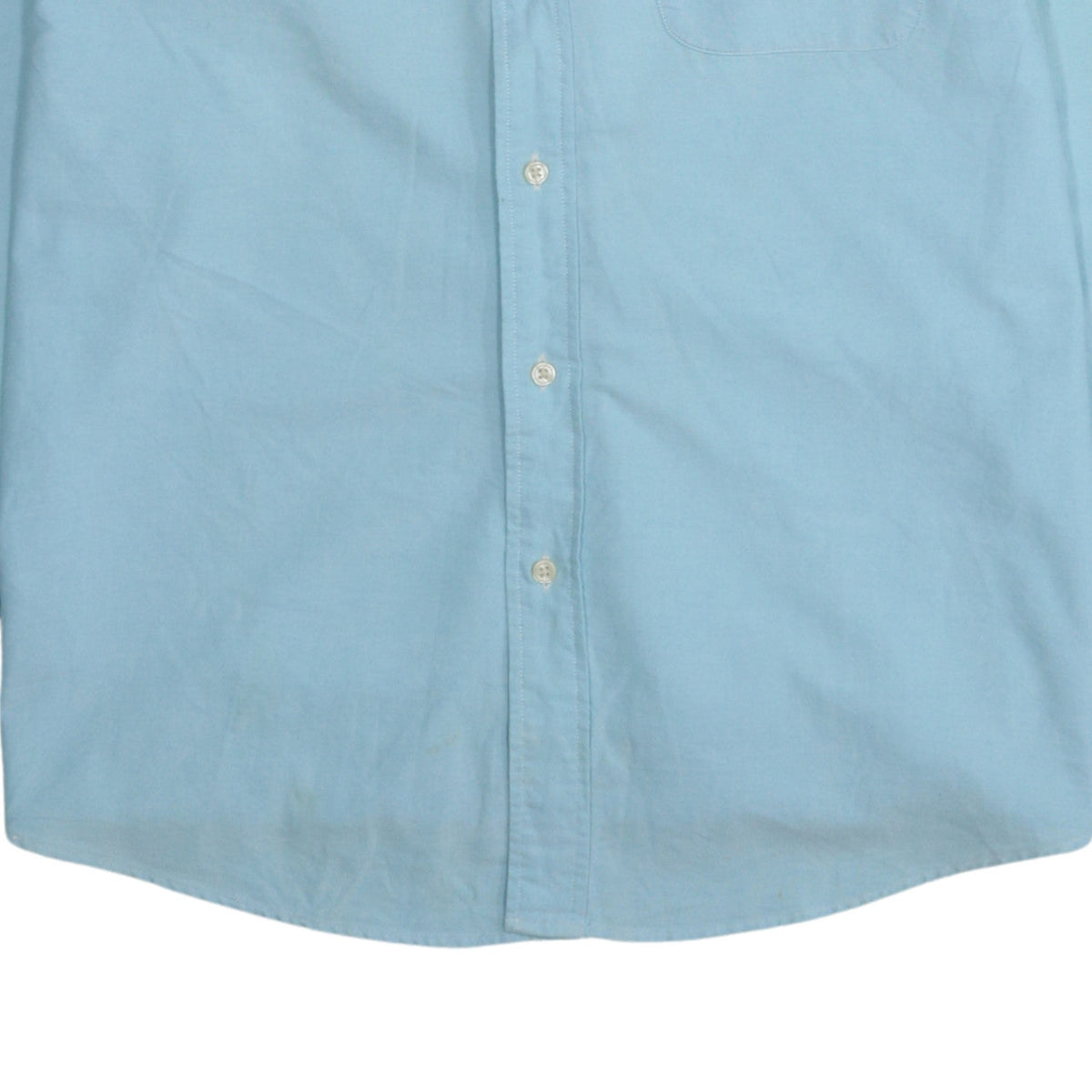Tommy Hilfiger Men's Blue Button-Down Cotton Casual Shirt M