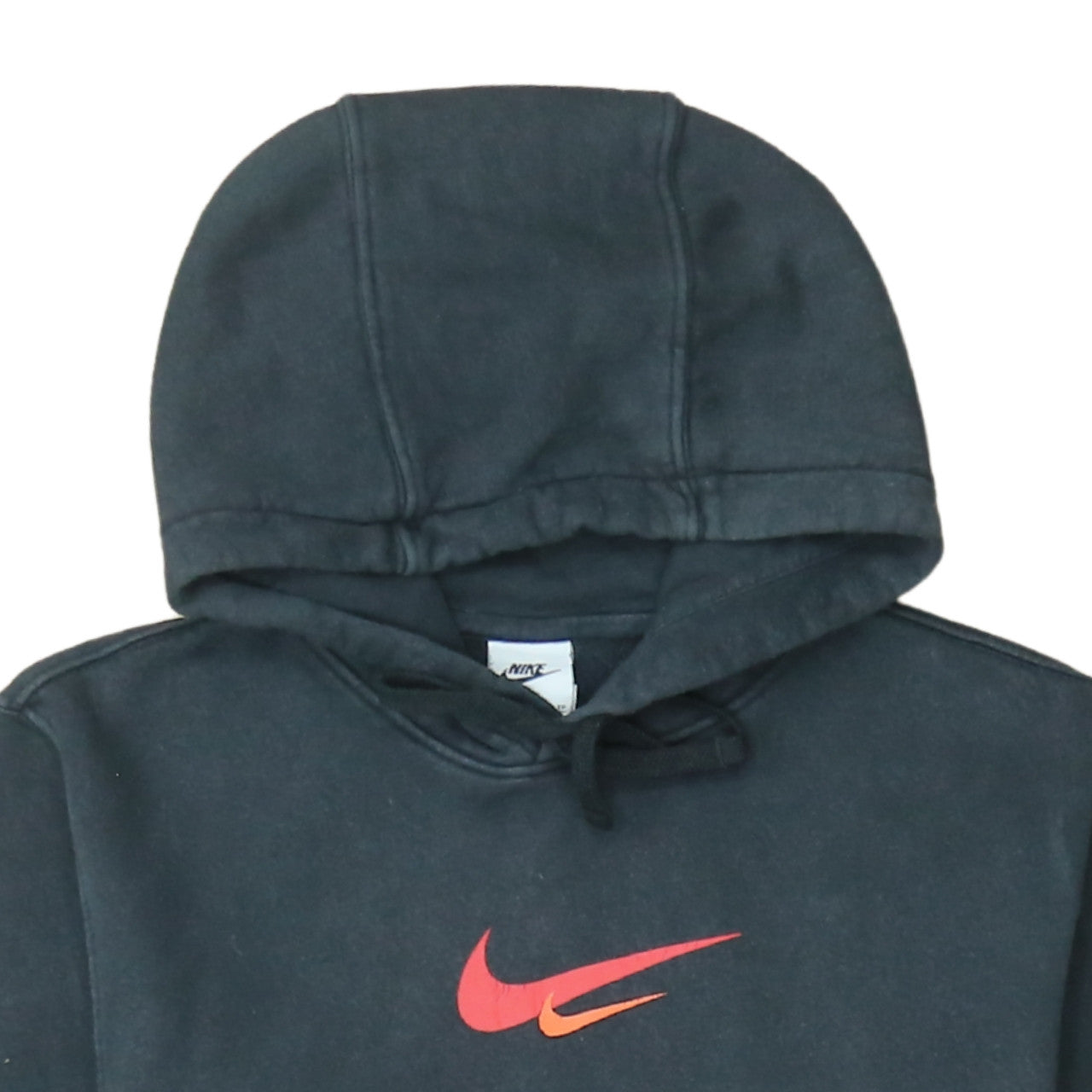 Nike Men’s Black XS Pullover Hoodie with Red Logo - Sports Fleece