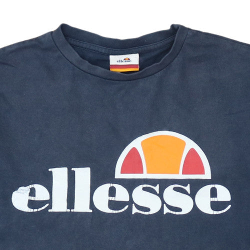 Ellesse Men's Blue XS Logo Graphic Cotton Crew Neck T-Shirt