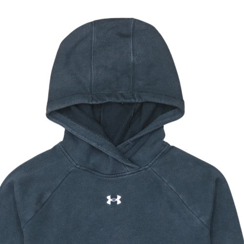 Under Armour Men Blue Small Pullover Hoodie Fleece Sweatshirt