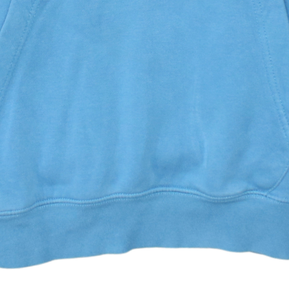 Nike Mens Blue Pullover Hoodie Small Logo Fleece Sweatshirt