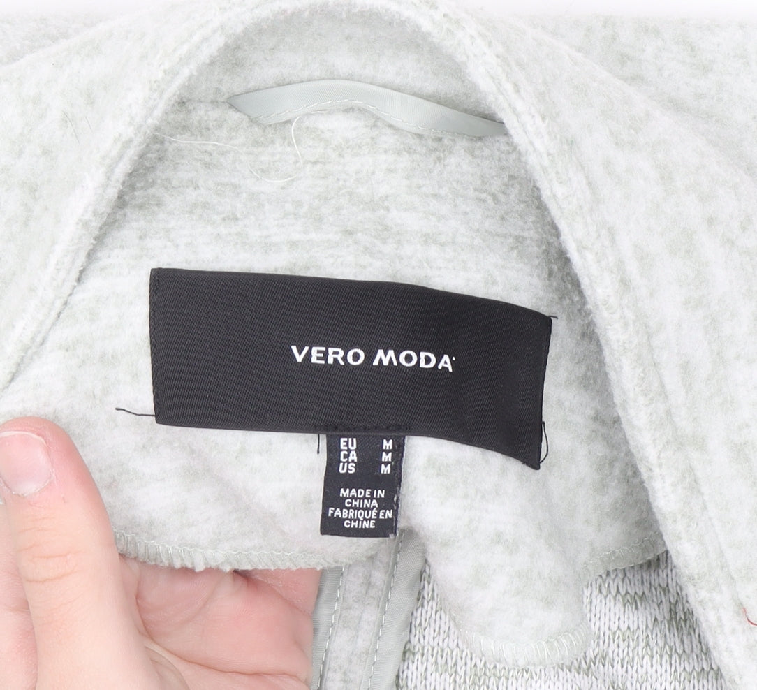 Vero Moda Women's Grey Longline Open Cardigan M