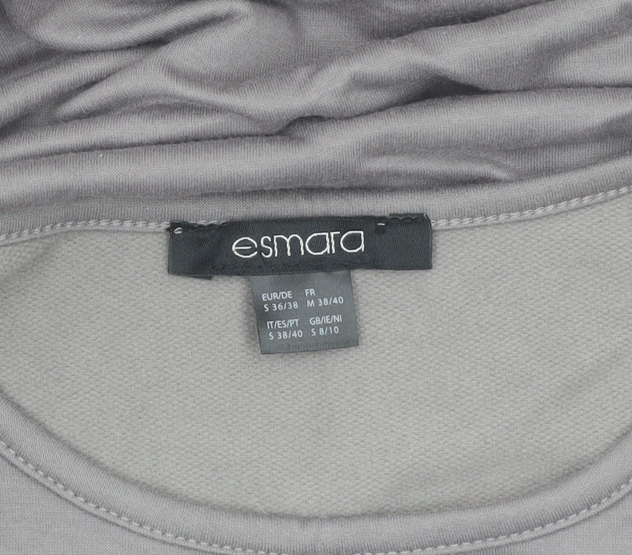 ESMARA Women’s Grey Long Sleeve Jersey Top Size 8/10