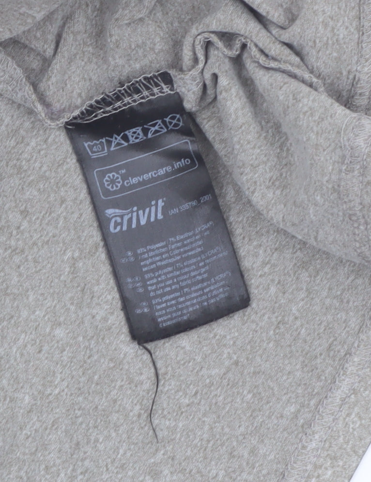 Crivit Boys Grey 1/4 Zip Long Sleeve Activewear Top 13-14 Years