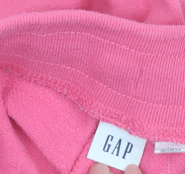 GAP Women’s Pink Jogger Sweatpants M Fleece Cotton Comfort Fit