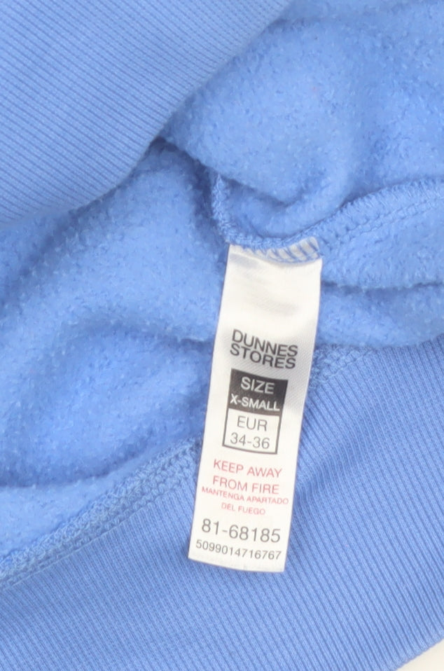 Dunnes Womens Blue Manhattan New York 1975 Pullover Sweatshirt XS