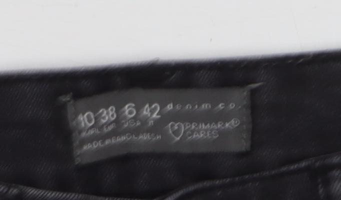 Primark Women Black Skinny Stretch Jeans Size 10 Regular