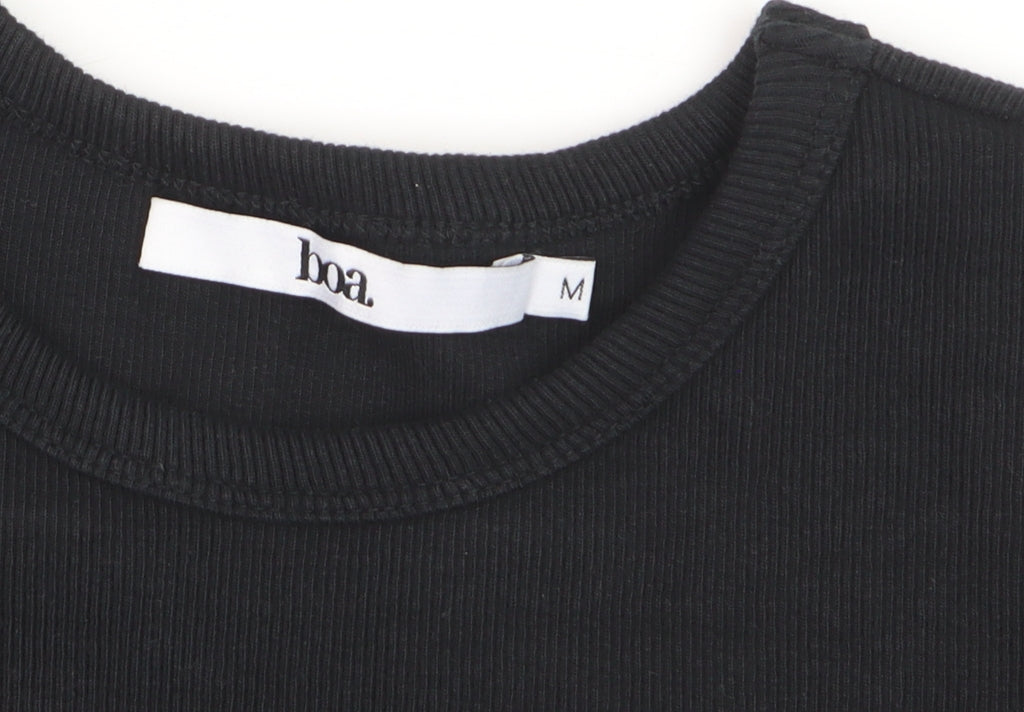 Boa Women’s Black Long Sleeve Bodycon Knit Dress Size M