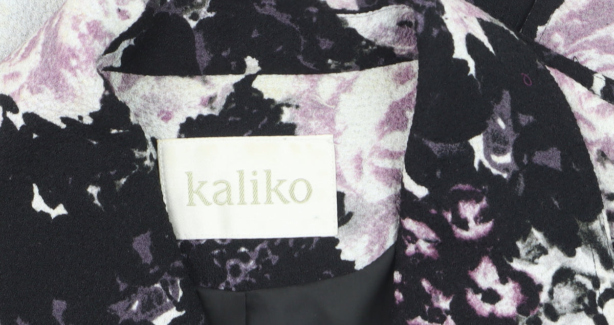 Kaliko Women's Multicoloured Floral Biker Jacket Size 12