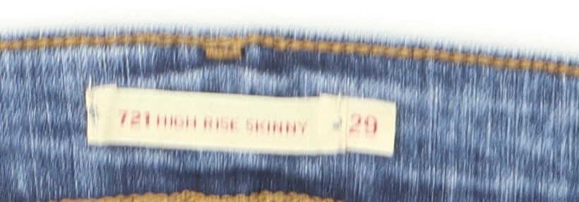 Levi's 721 High Rise Skinny Blue Jeans Women Size 12