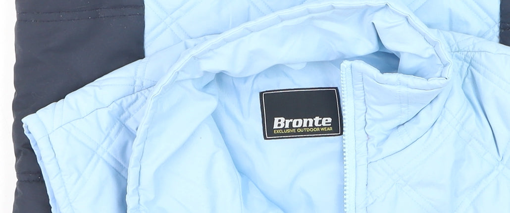 Bronte Men's Blue Quilted Bodywarmer Waistcoat M Outdoor Zip Vest