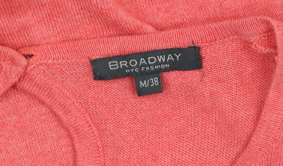Broadway NYC Fashion Women’s Pink Knit Pullover Jumper Size 12
