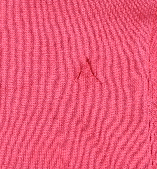 Vogue Womens Pink 3/4 Sleeve V-Neck Pullover Jumper L