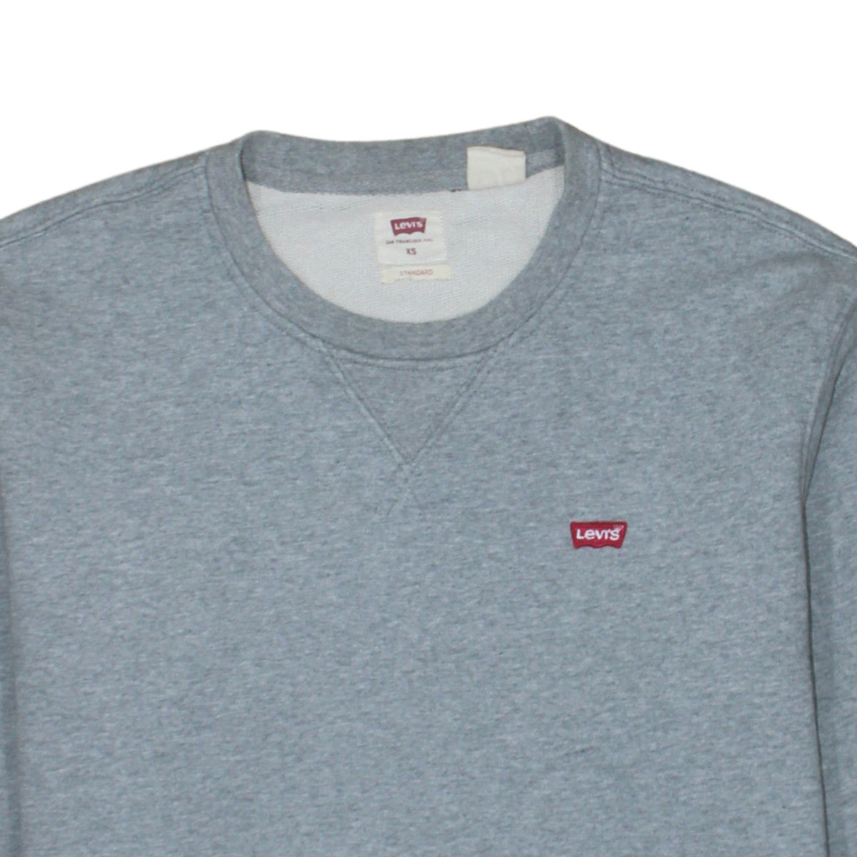 Levi's Men's Grey XS Crew Neck Pullover Sweatshirt