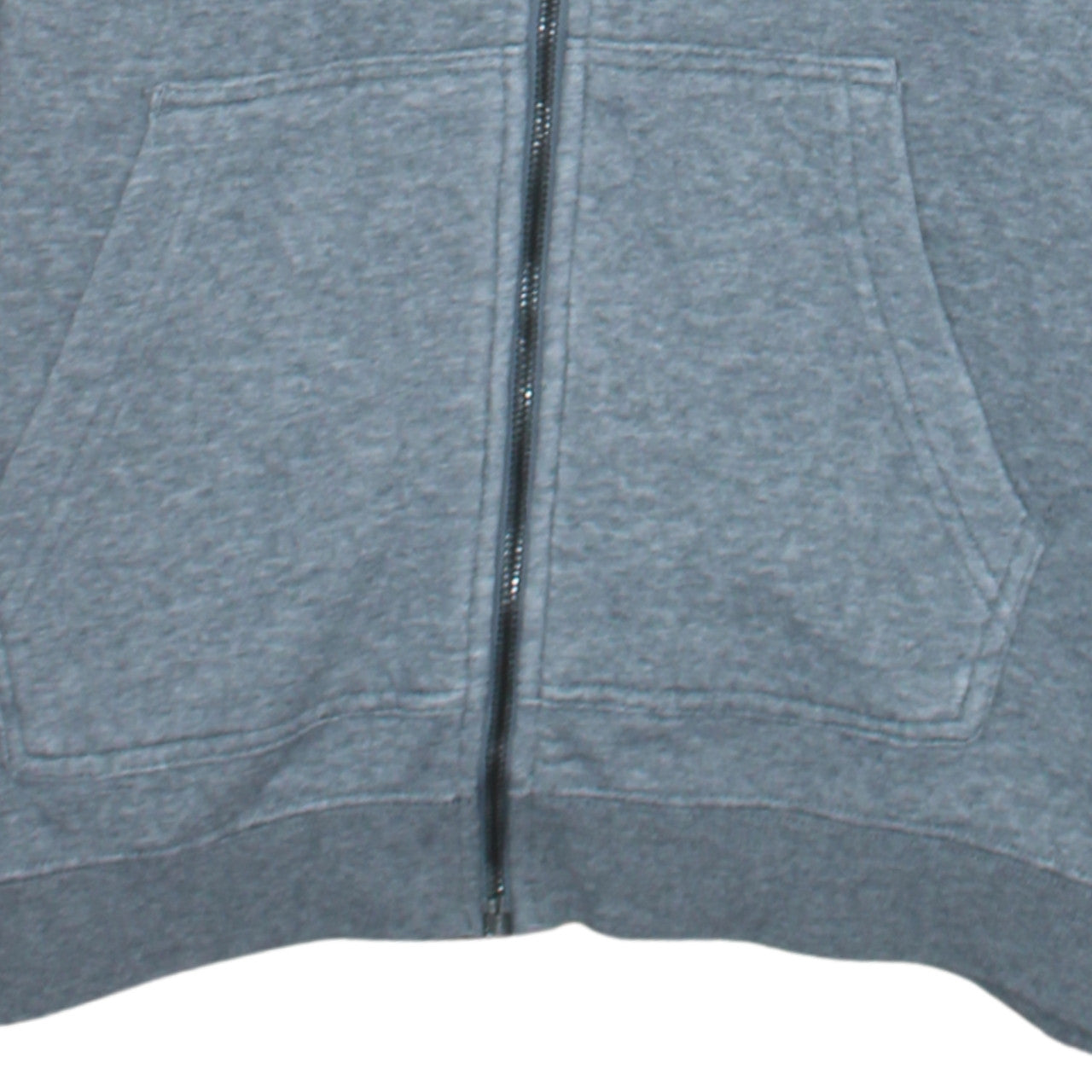 Nike Men Grey Full Zip Hoodie S Regular Fit Logo Sportswear
