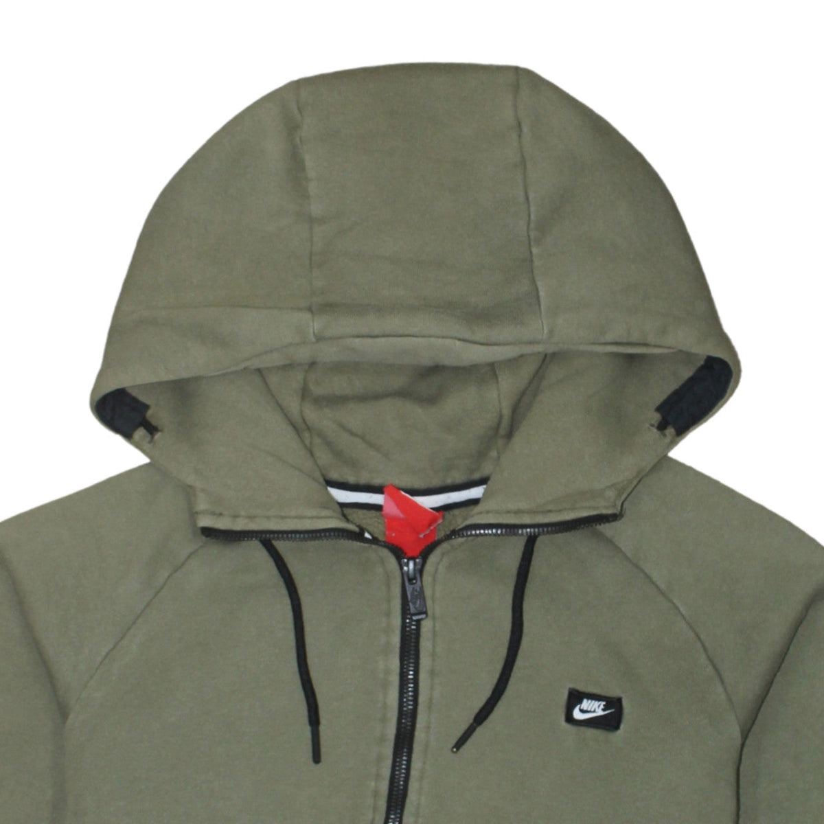 Nike Mens Green 1/4 Zip Hooded Sweatshirt M Regular Fit