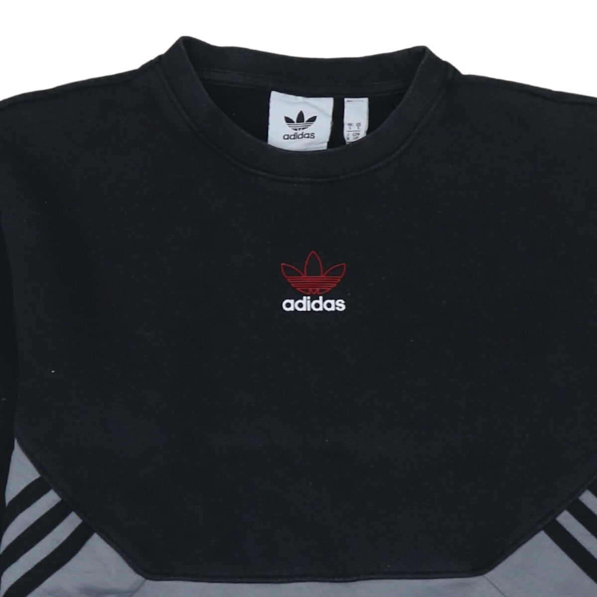 Adidas Men's Black Crew Neck Pullover Sweatshirt S Sports Fleece