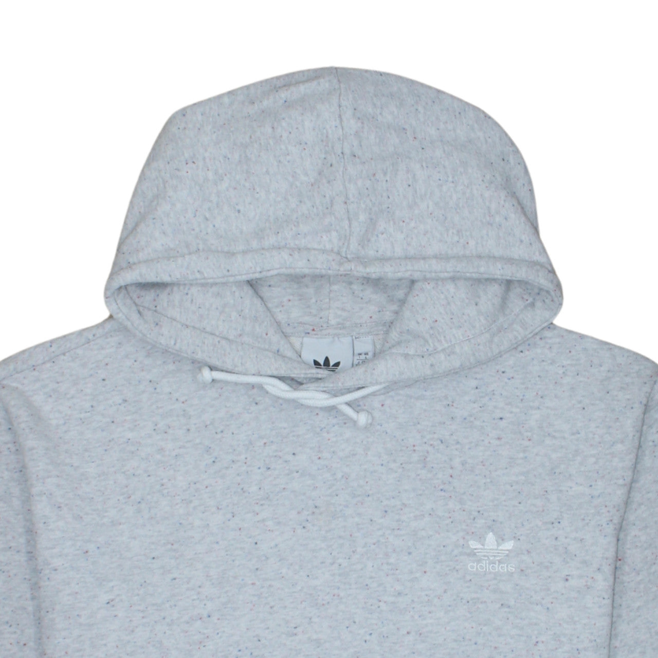 Adidas Women Grey Hoodie L Pullover Hooded Sweatshirt Casual