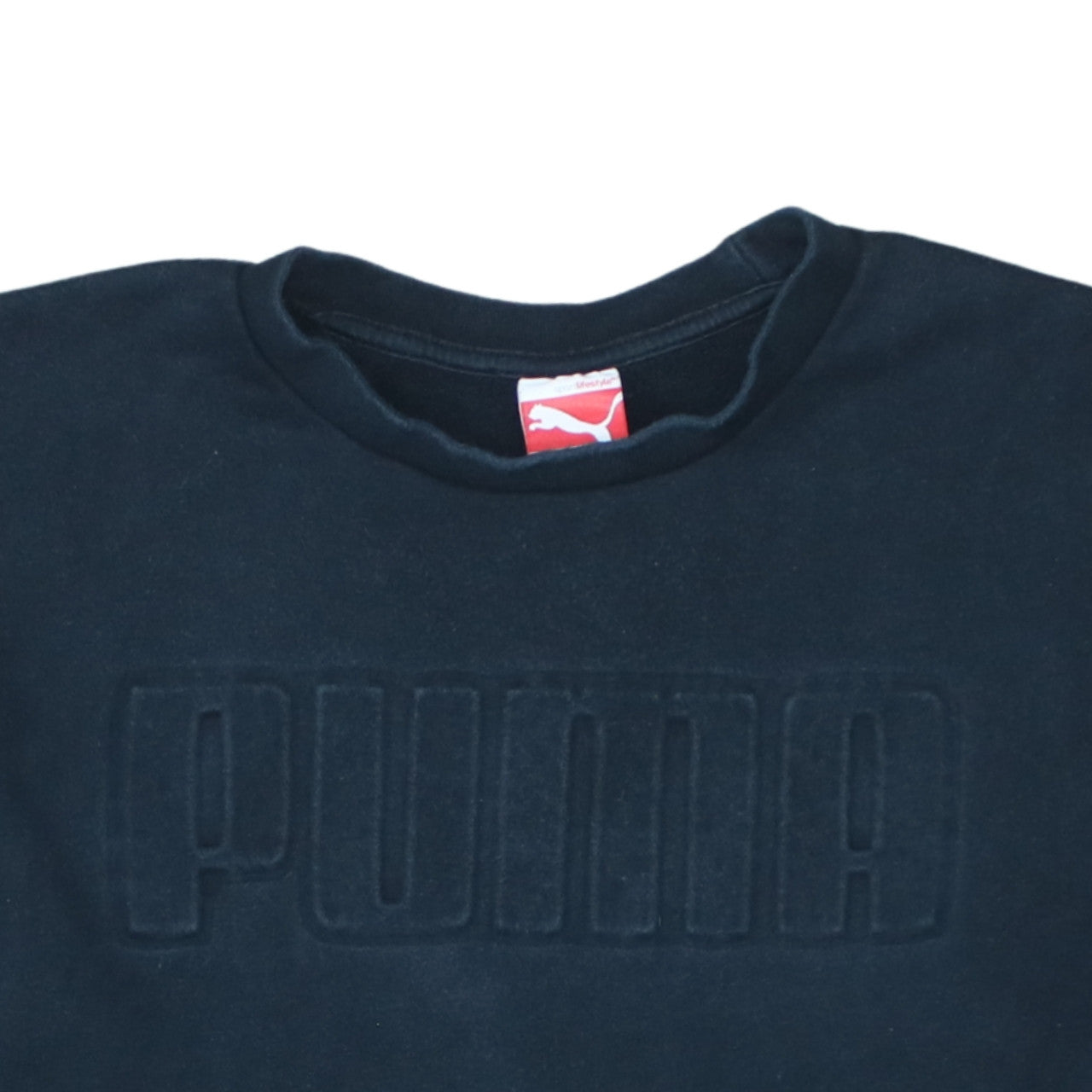 Puma Men's Black XL Pullover Sweatshirt Crew Neck Logo Sportswear