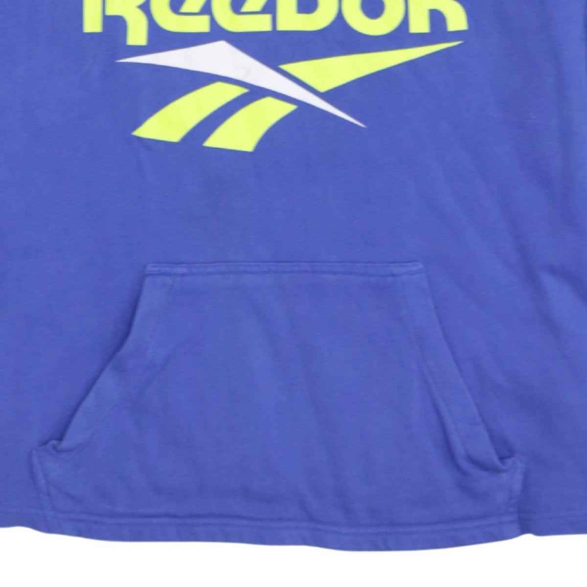 Reebok Mens Blue 1/2 Zip Collared Logo Sweatshirt L Retro Sportswear