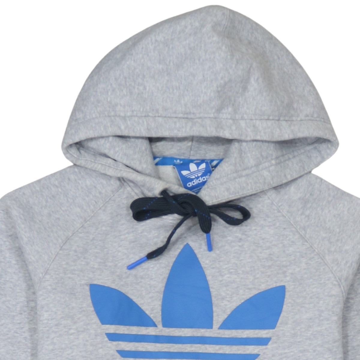 adidas Men's Grey Pullover Hoodie Medium Graphic Sportswear