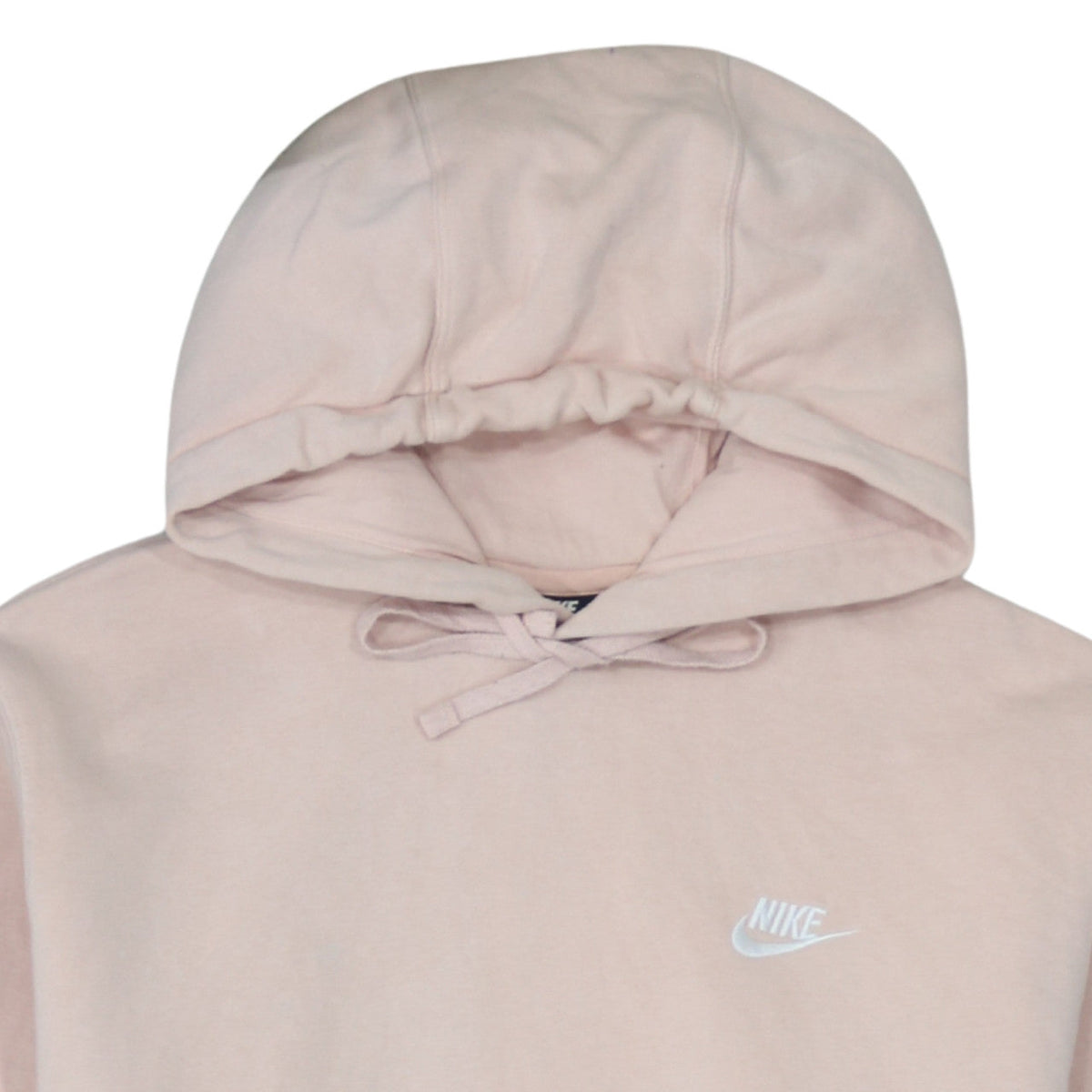 Nike Womens Beige Pullover Hoodie Size M 80% Cotton Classic Fit