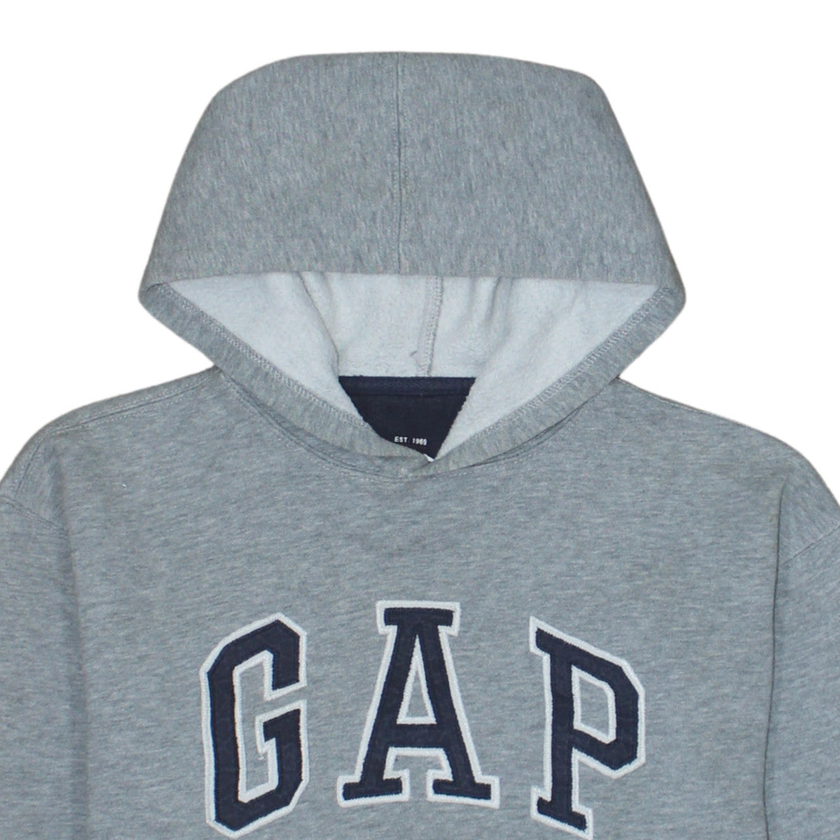 Gap Kids Grey Hoodie Sweatshirt XL 12 Cotton Blend Pullover