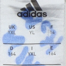 Adidas Boys Black Jogger Trousers 16 Years Climalite Sportswear