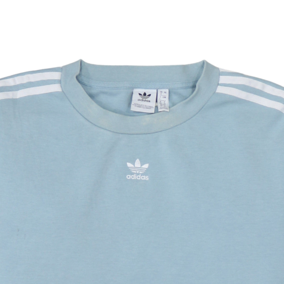 Adidas Women Blue Crew Neck Pullover Sweatshirt UK 8 Relaxed Fit