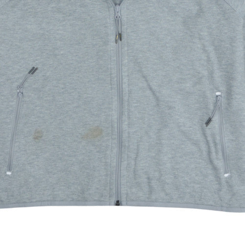 Nike Men's Grey Full Zip Hoodie XL Regular Fit Sportswear