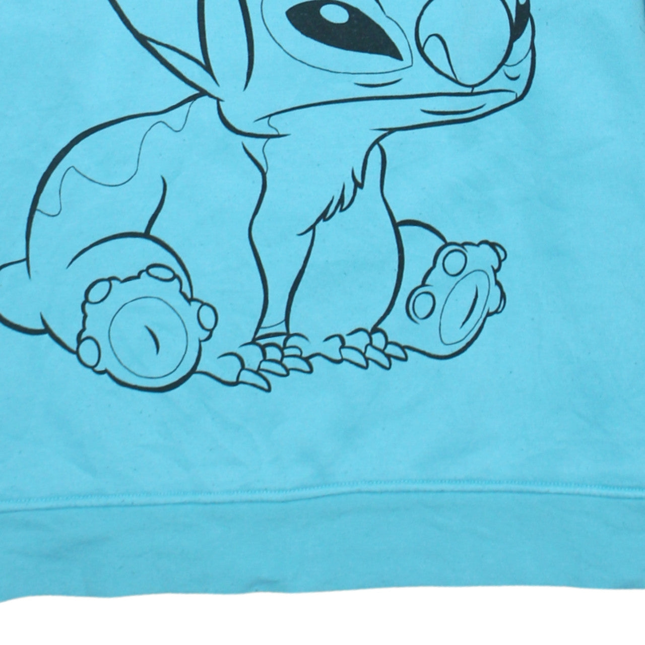 Disney Women's Blue Stitch Pullover Sweatshirt Size M