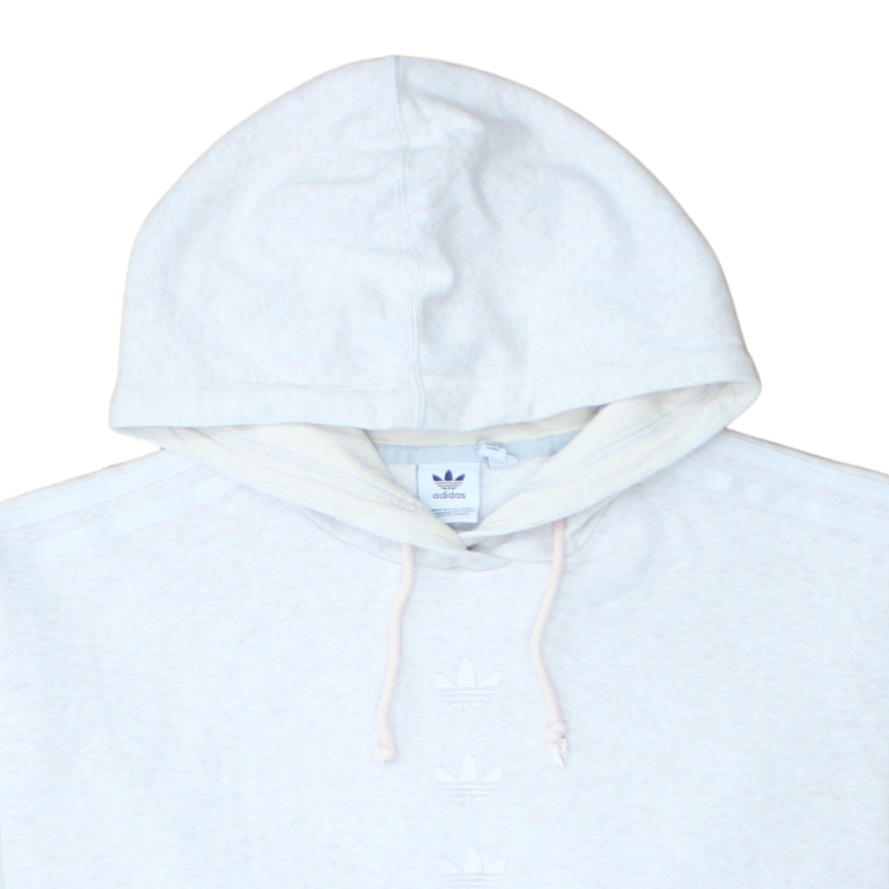 Adidas Women White Hoodie UK 12 Pullover Hooded Sweatshirt