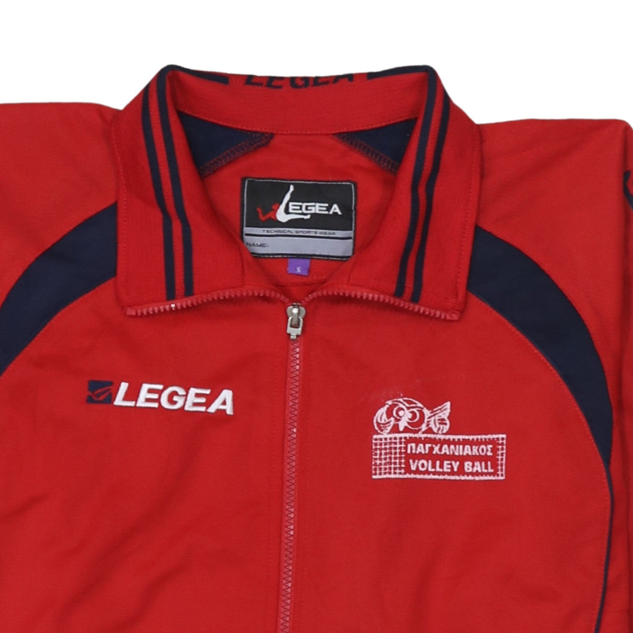 Legea Men's Red Volleyball Track Jacket Size S Full Zip Sportswear