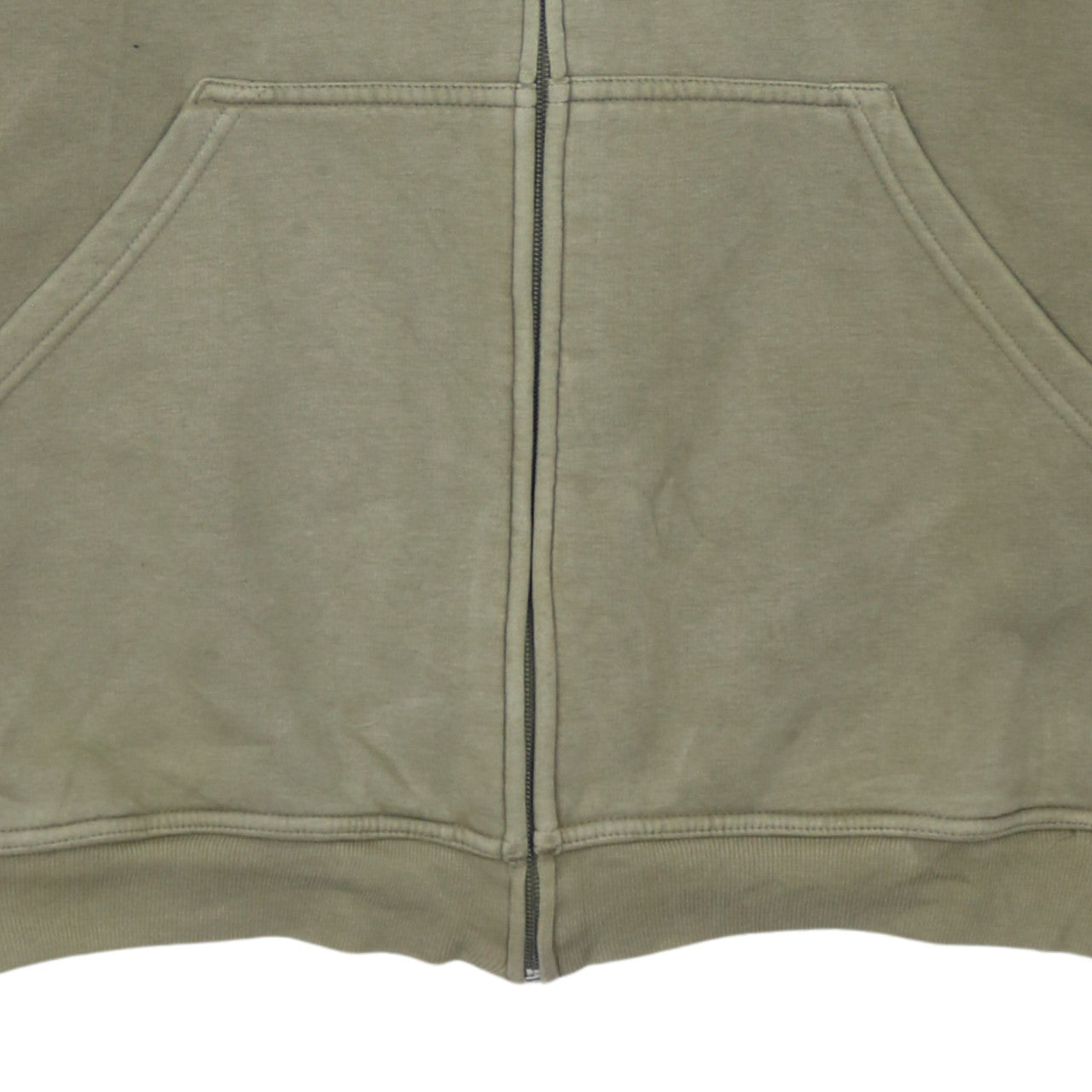 Adidas Men's Beige Full Zip Hoodie L Fleece Logo Sportswear