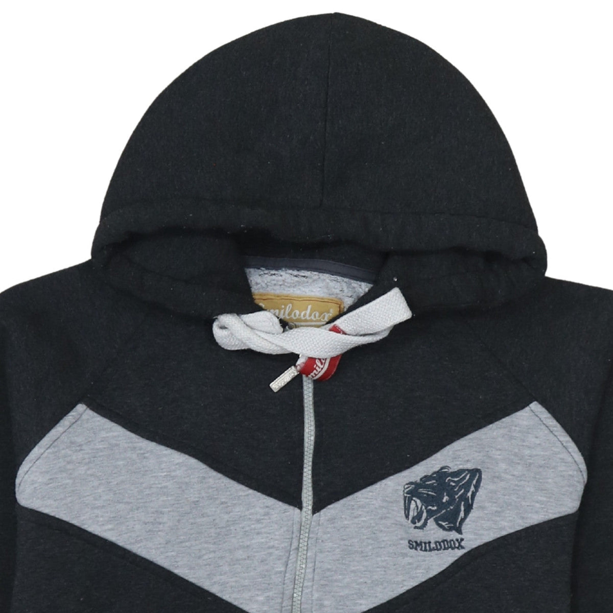 Smilodox Men's Black Full Zip Hoodie M Sports Gym Fleece
