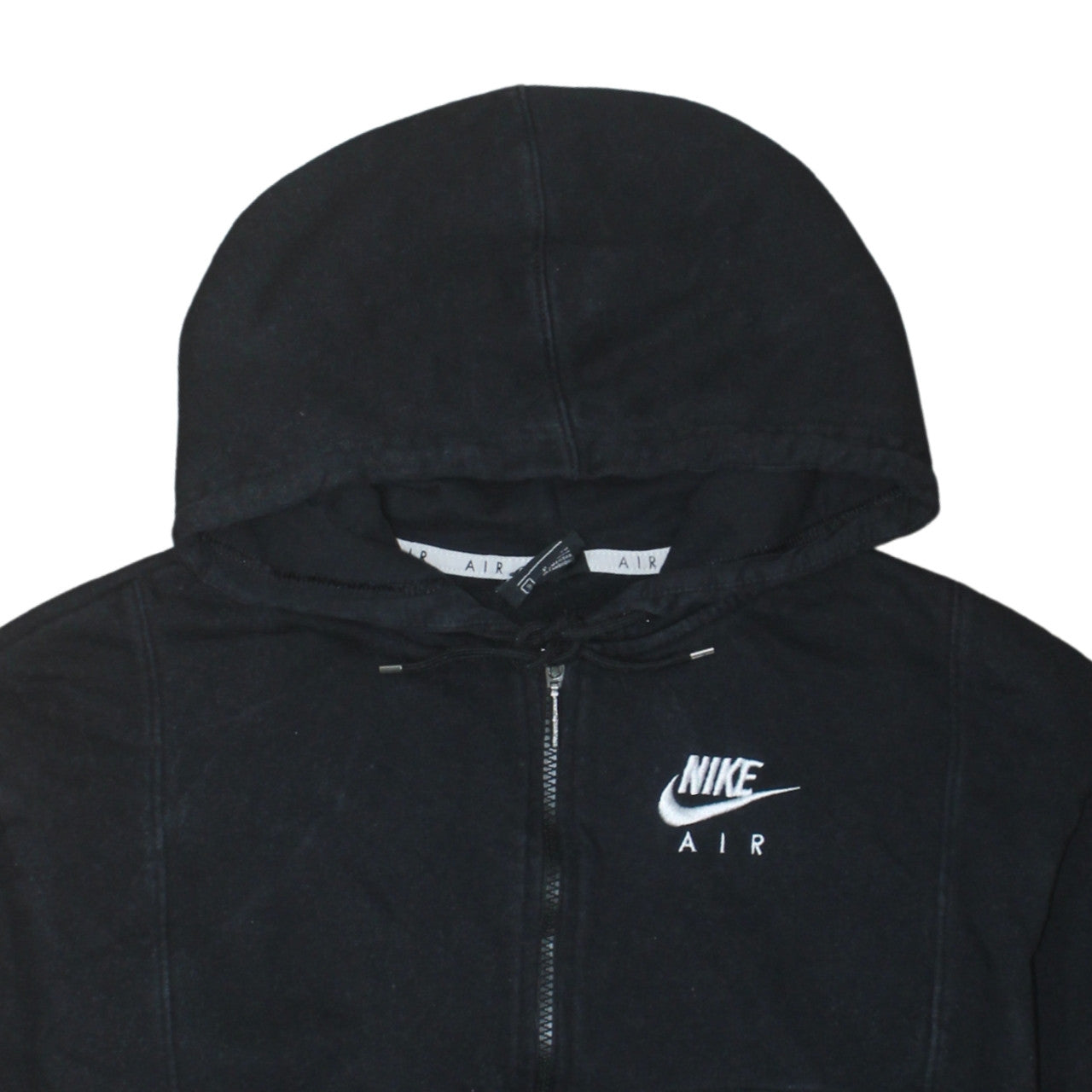 Nike Air Black Full Zip Hoodie Women's Small Cotton Blend