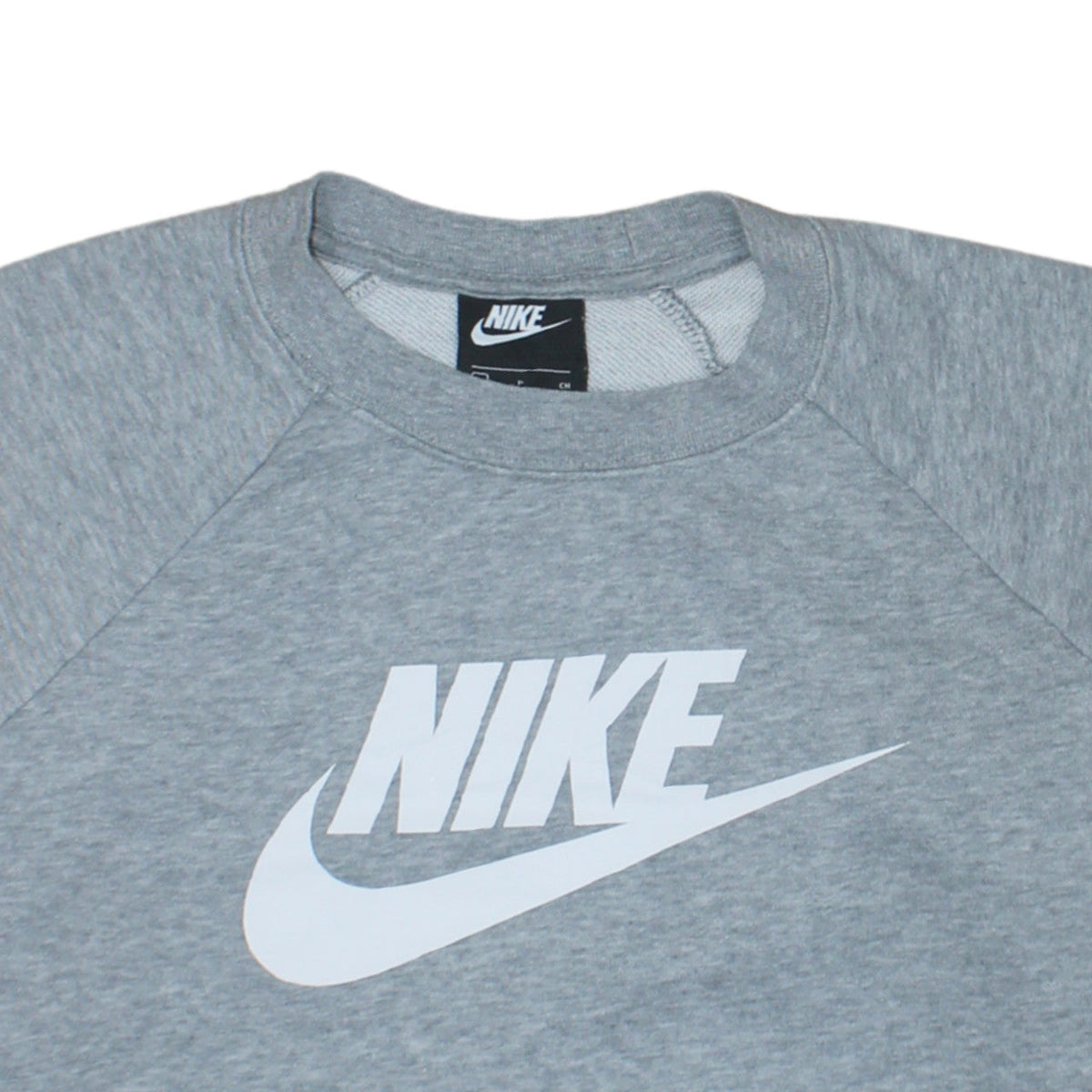 Nike Women Grey Small Crew Neck Pullover Sweatshirt