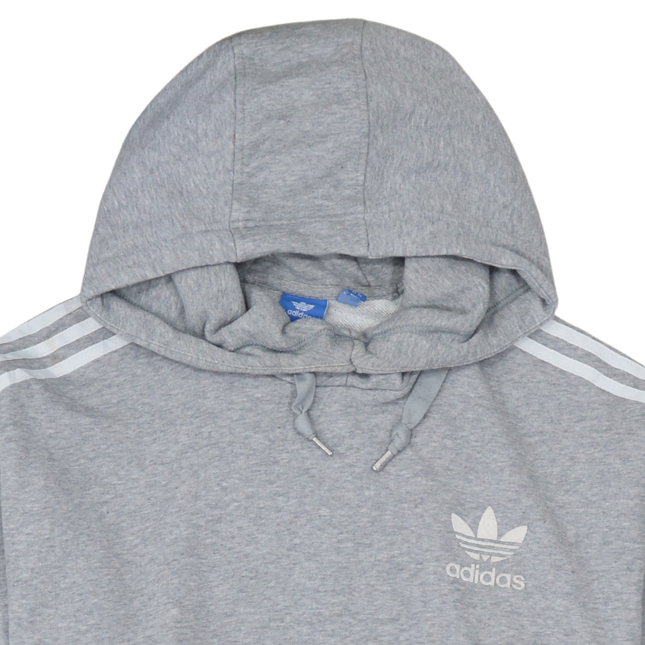 Adidas Womens Grey 3XL Pullover Hoodie with 3 Stripes Logo Classic Style