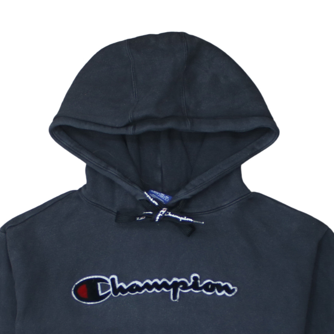 Champion Womens Black XS Pullover Hoodie Cotton Embroidered Logo