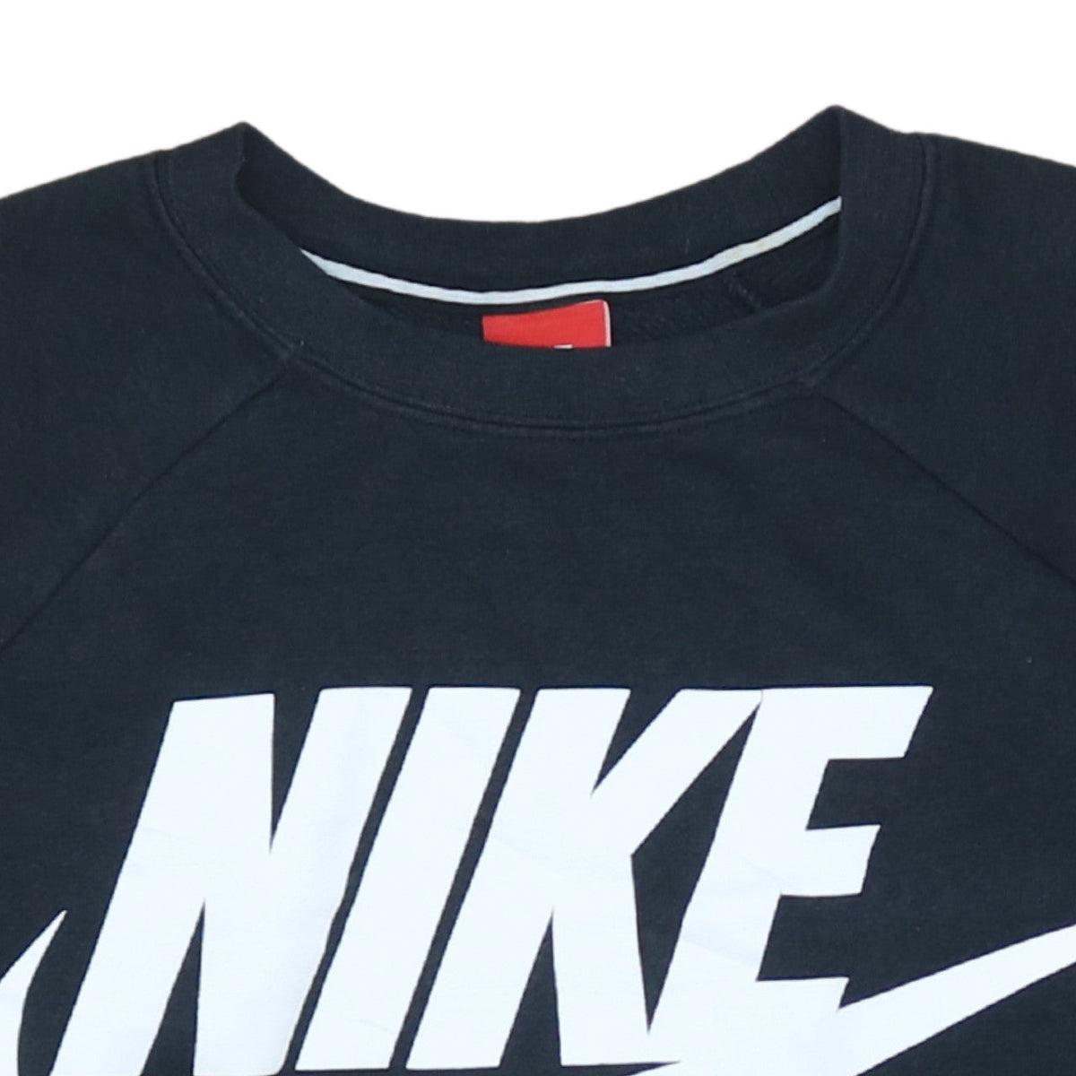 Nike Womens Black Small Pullover Sweatshirt with Logo Print
