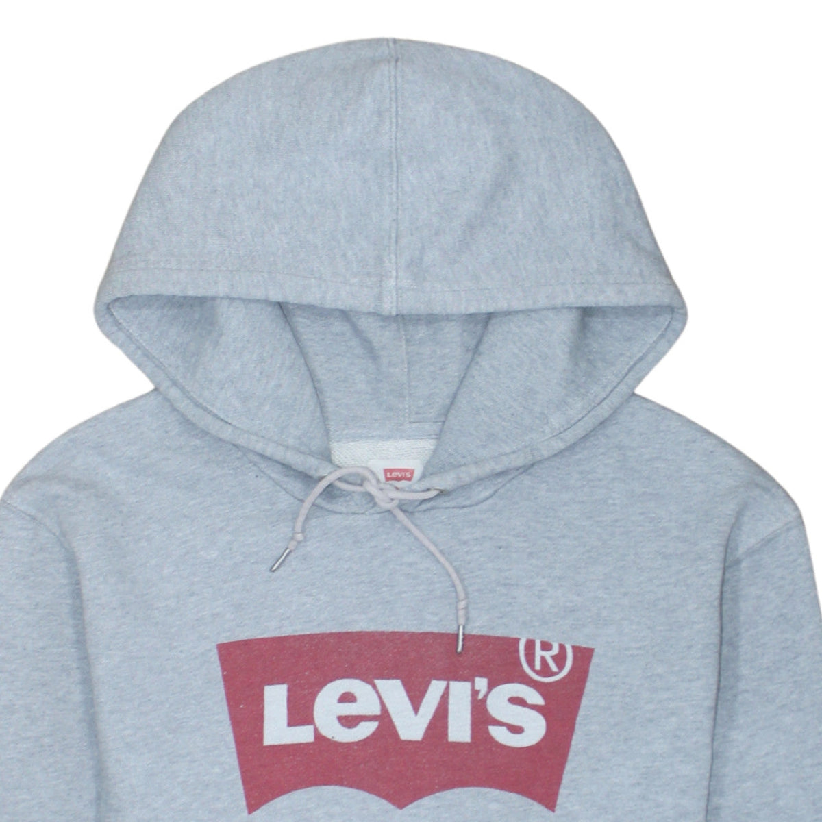 Levi's Men's Grey Pullover Hoodie L Logo Graphic Fleece Sweatshirt
