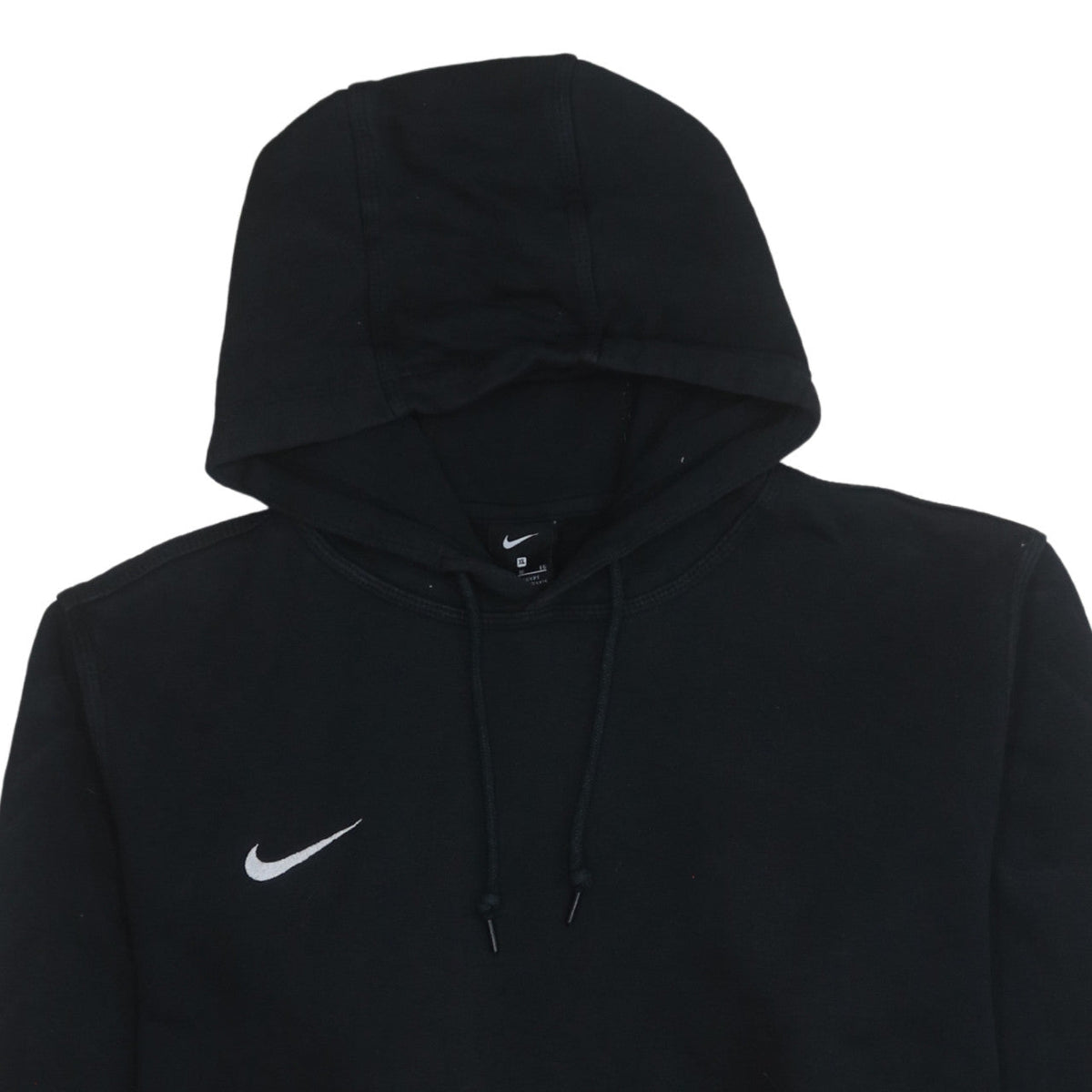 Nike Women Black XL Pullover Hoodie Cotton Blend Logo Sportswear