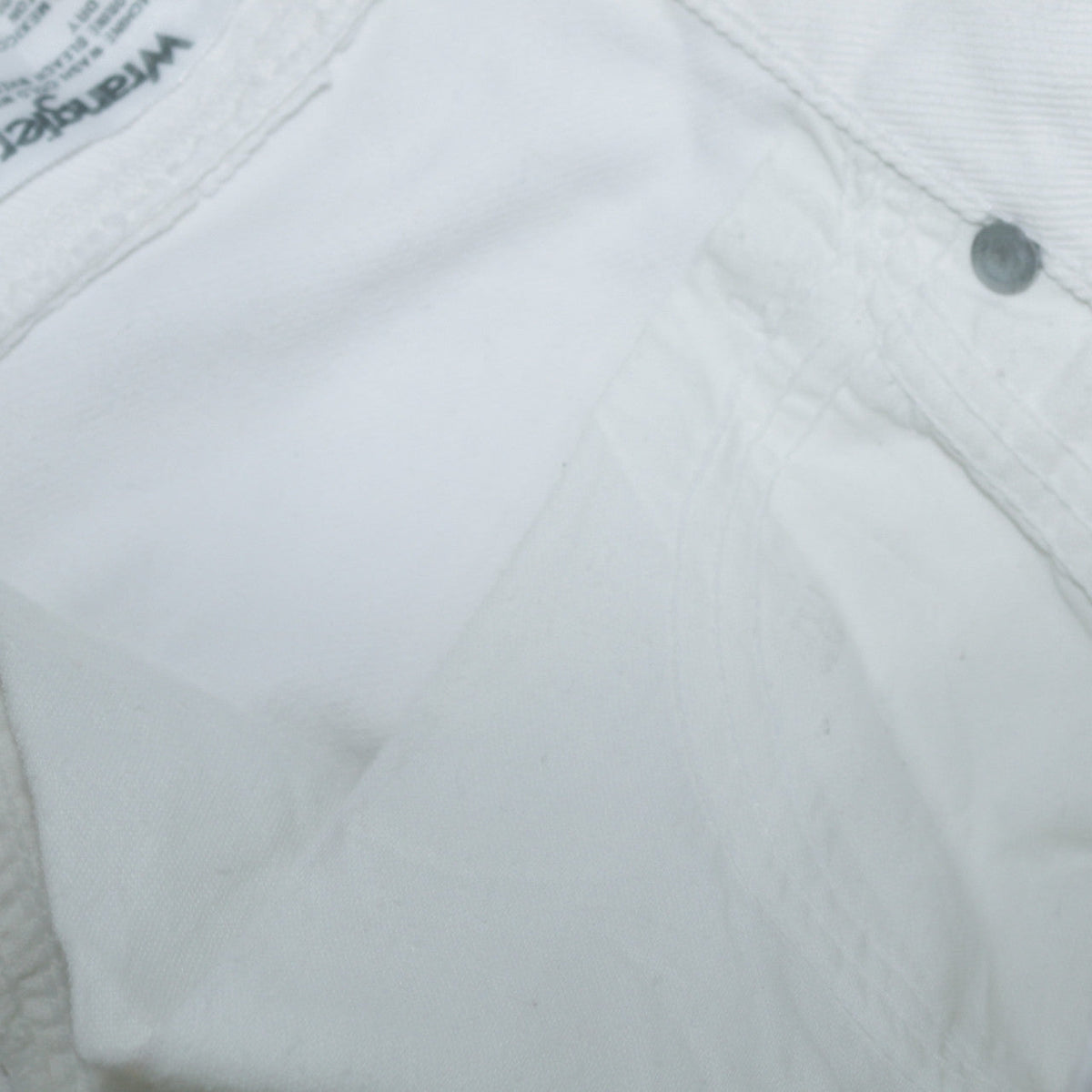 Wrangler Women's White Straight Leg Jeans Size 12 Regular Fit Cotton Denim