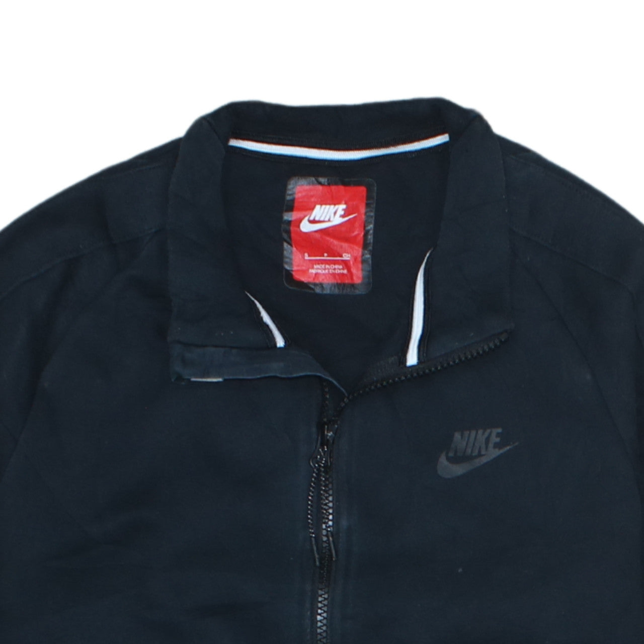 Nike Men's Black Full Zip Sweatshirt Small Size Regular Fit