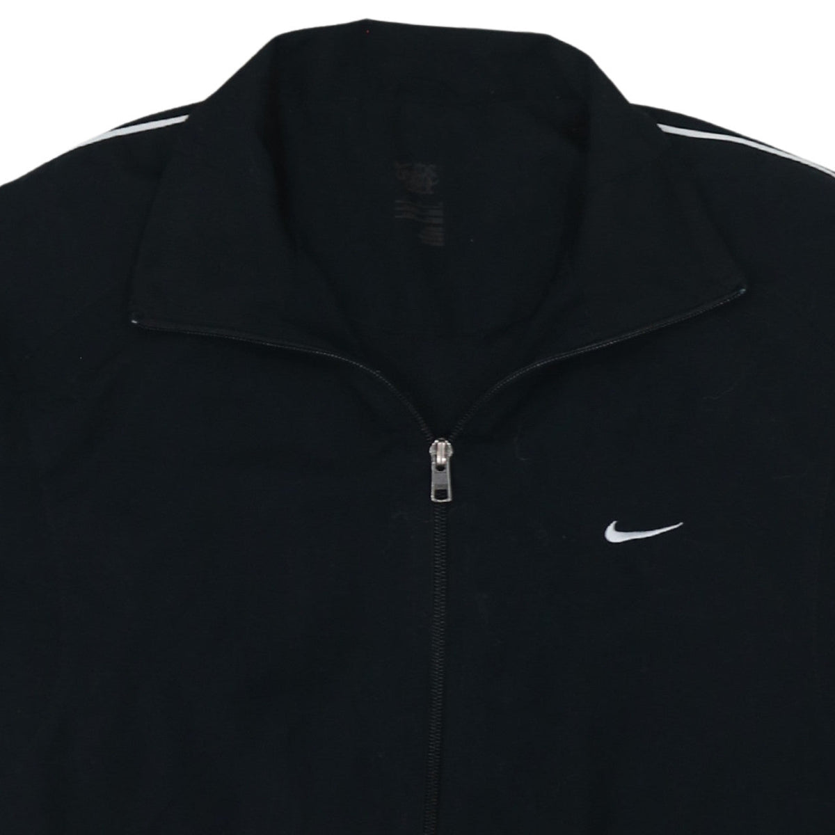 Nike Men's Black Track Jacket Medium Full Zip Lightweight