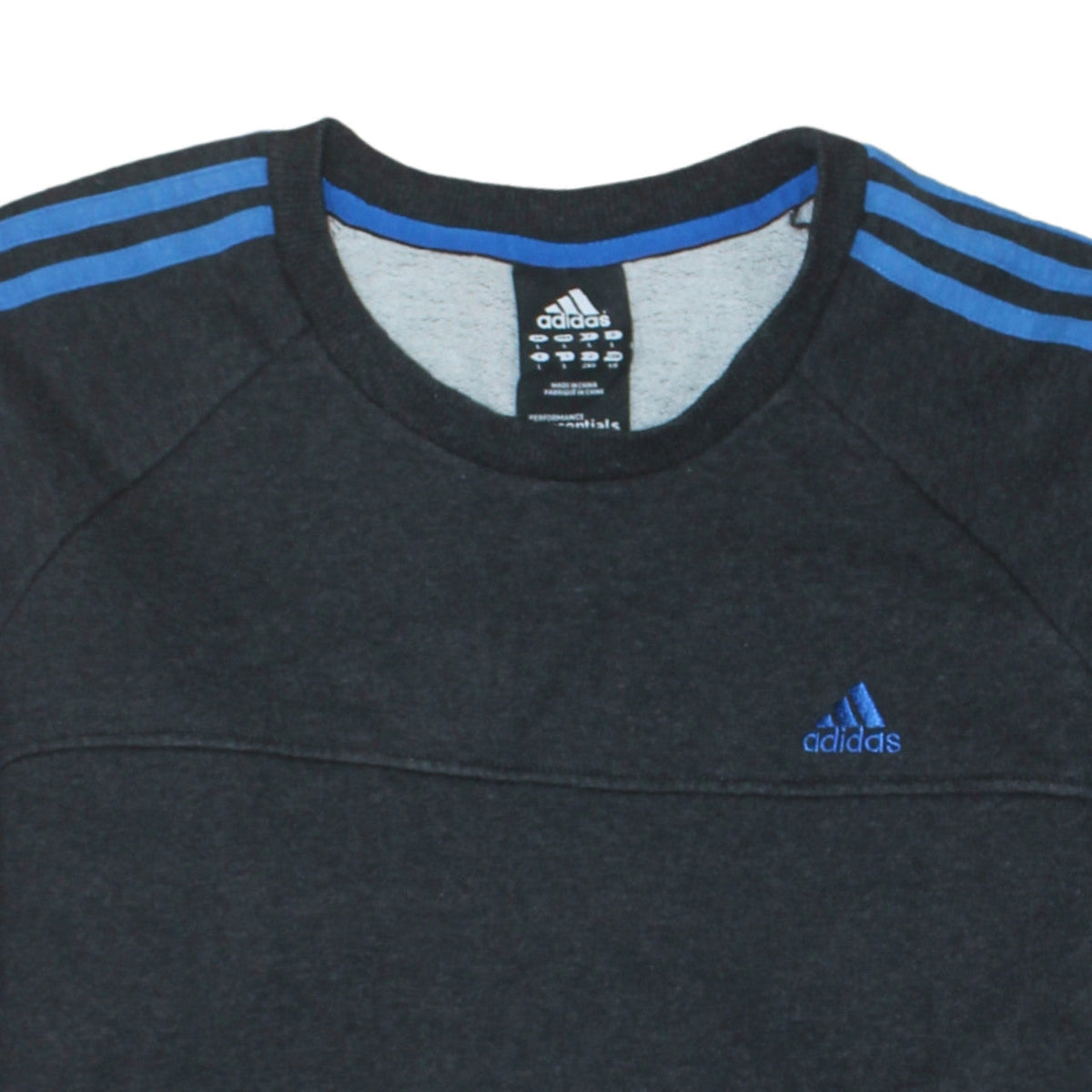 Adidas Men's Black L Crew Neck Pullover Sweatshirt