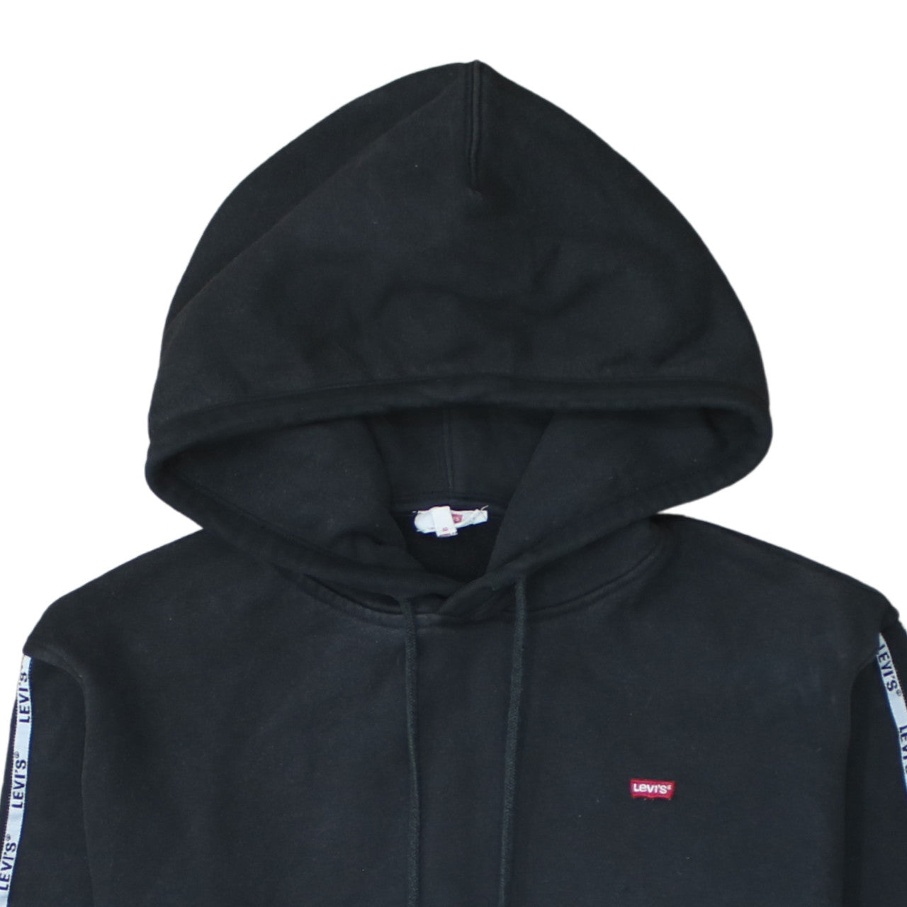 Levi's Men's Black XS Pullover Hoodie with Logo Trim
