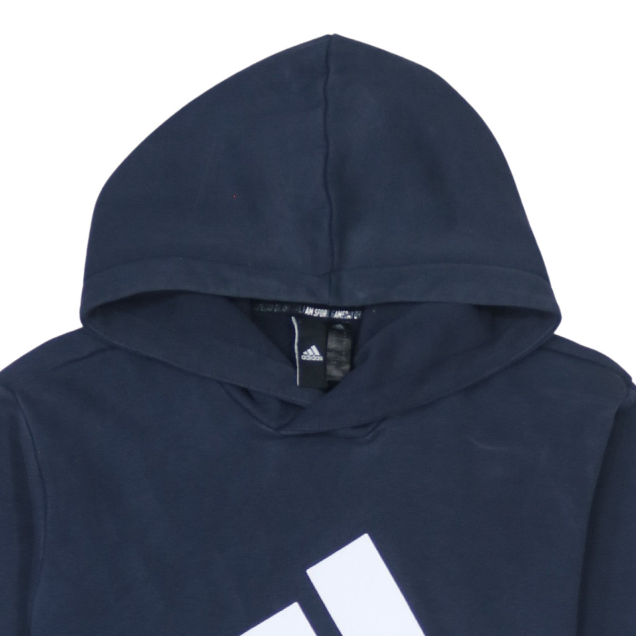 Adidas Men's Blue Pullover Hoodie Small Logo Sportswear