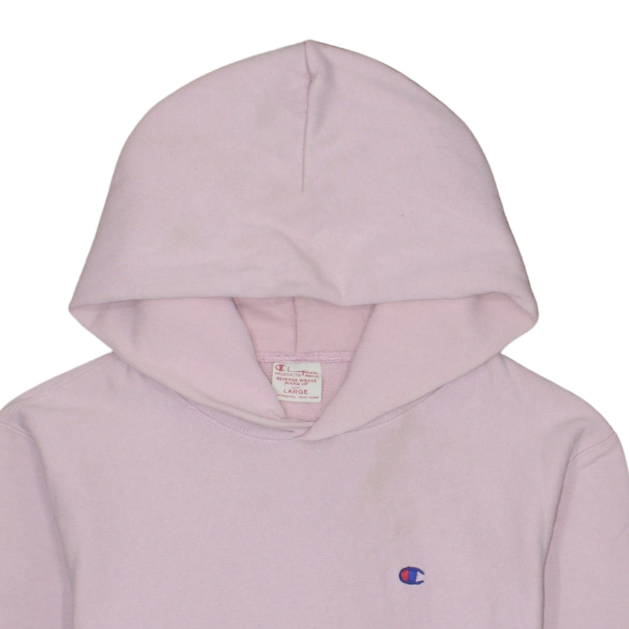 Champion Womens Pink Reverse Weave Pullover Hoodie Size L 100% Cotton